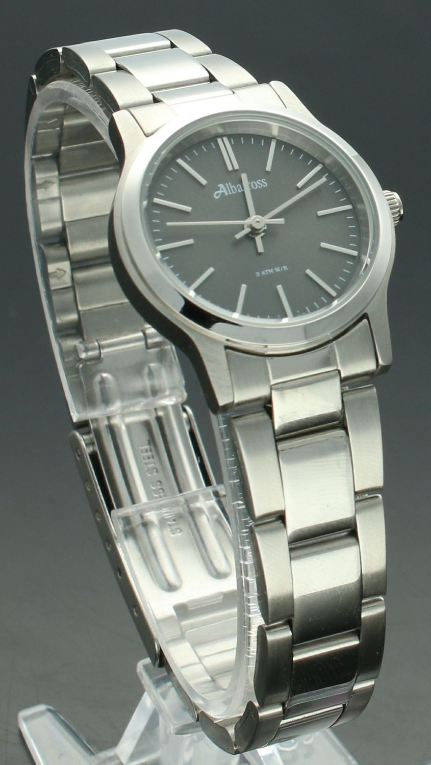 Zegarek damski na bransolecie Albatros stalowy ABBC25 grafit. Damski zegarek stalowy. Zegarek damski na bransolecie. Tani zegarek damski. Tani zegarek stalowy dla kobiety. Zegarek z ciemną tarcza na prezent dla kobiety.  ( (4).jpg